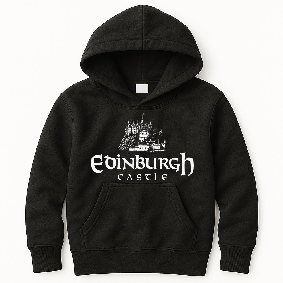 Edinbugh Castle Scotland Kids Hoodie