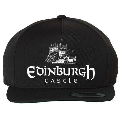 Edinbugh Castle Scotland Wool Snapback Cap