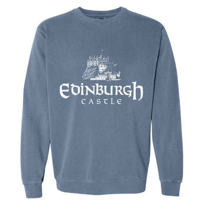 Edinbugh Castle Scotland Garment-Dyed Sweatshirt