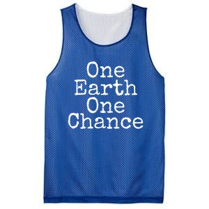 Earth Conservation Save The Planet Gift One Earth One Chance Meaningful Gift Mesh Reversible Basketball Jersey Tank