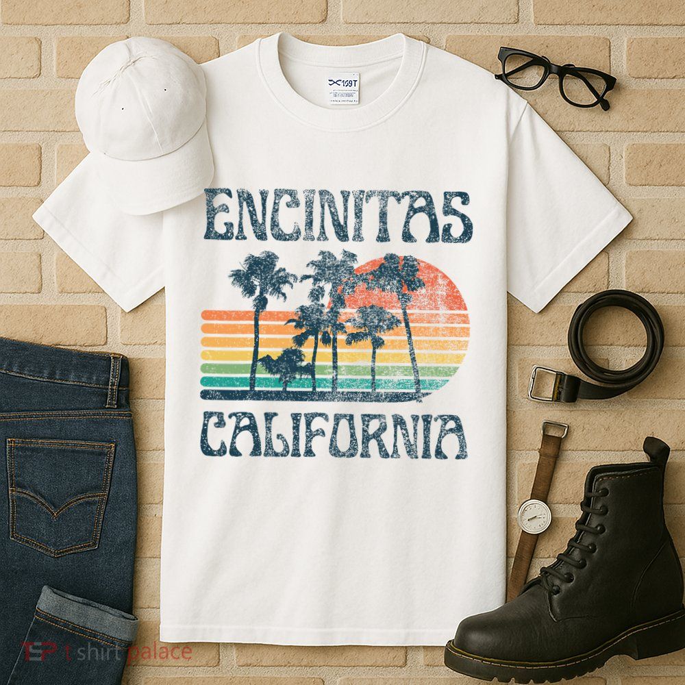 Encinitas California Summer Vacation Vintage Tall T-Shirt