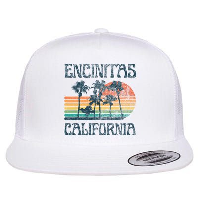 Encinitas California Summer Vacation Vintage Flatbill Hat