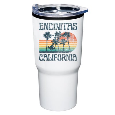 Encinitas California Summer Vacation Vintage Tumbler