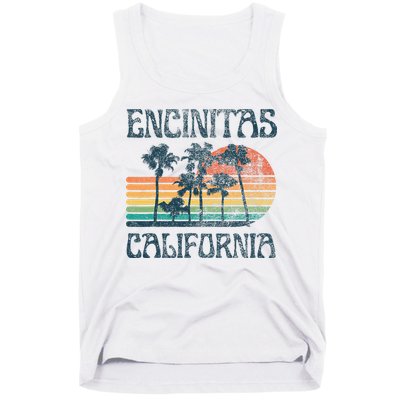 Encinitas California Summer Vacation Vintage Tank Top