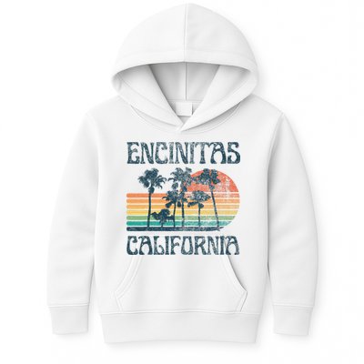 Encinitas California Summer Vacation Vintage Kids Hoodie