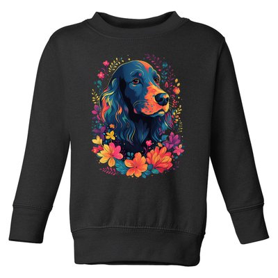 English Cocker Spaniel in the Garden Spring Flowers Cute Dog Toddler Sweatshirt