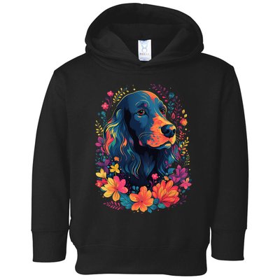 English Cocker Spaniel in the Garden Spring Flowers Cute Dog Toddler Hoodie