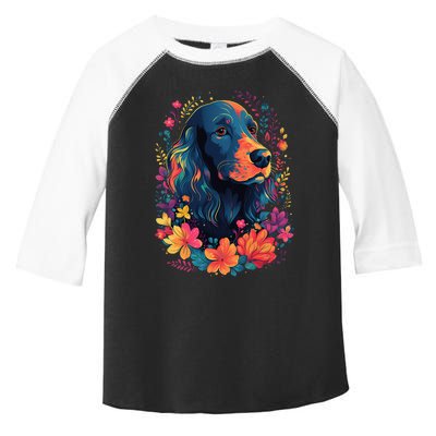 English Cocker Spaniel in the Garden Spring Flowers Cute Dog Toddler Fine Jersey T-Shirt