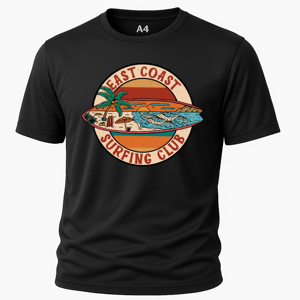 East Coast Surfing Club Summer Paradise Cooling Performance Crew T-Shirt