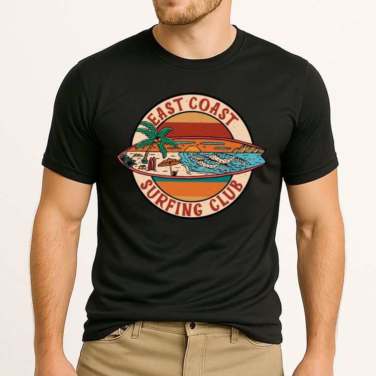 East Coast Surfing Club Summer Paradise Cooling Performance Crew T-Shirt