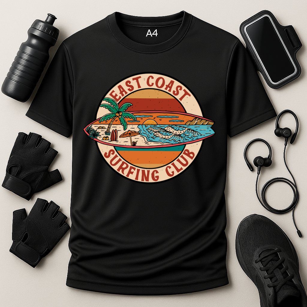 East Coast Surfing Club Summer Paradise Cooling Performance Crew T-Shirt