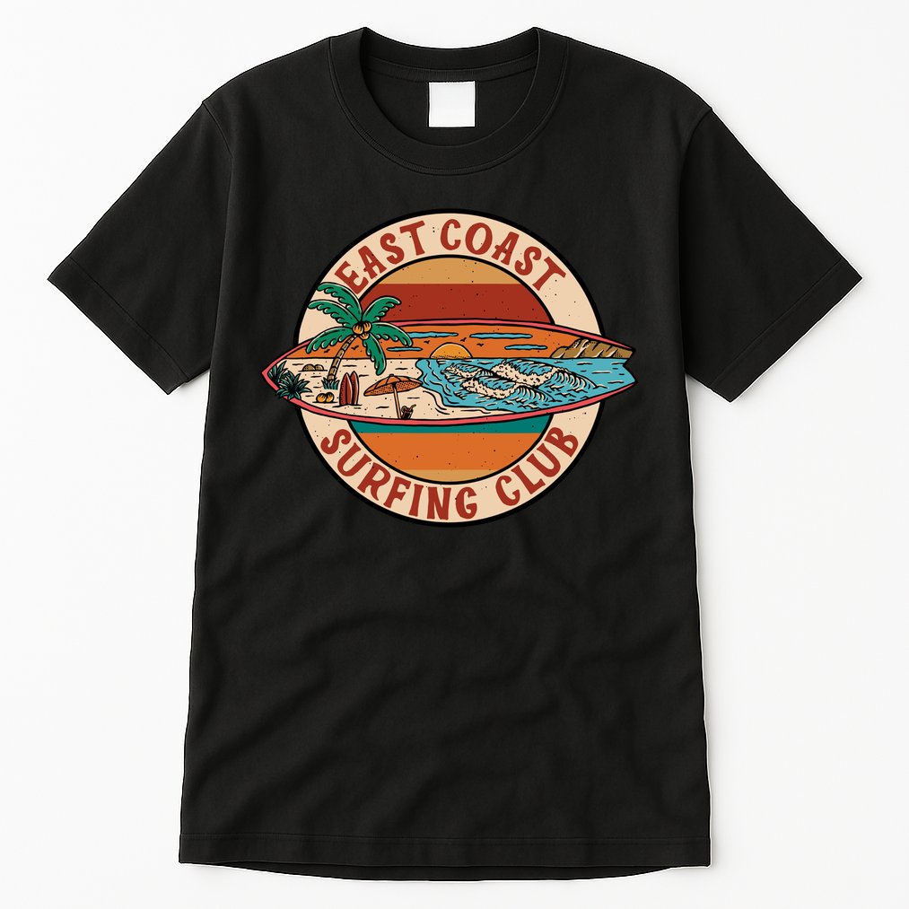 East Coast Surfing Club Summer Paradise Tall T-Shirt