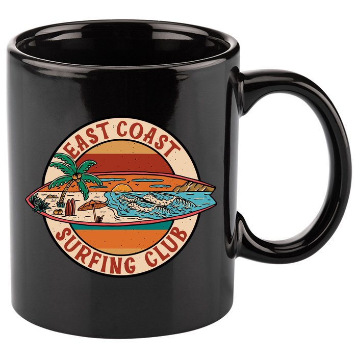 East Coast Surfing Club Summer Paradise 11oz C Handle Ceramic Mug