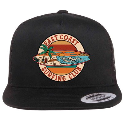 East Coast Surfing Club Summer Paradise Flat Bill Trucker Hat