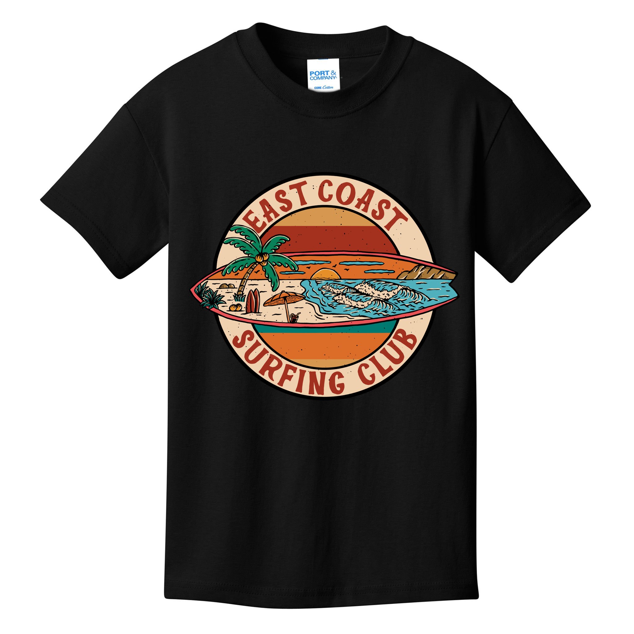East Coast Surfing Club Summer Paradise Kids T-Shirt