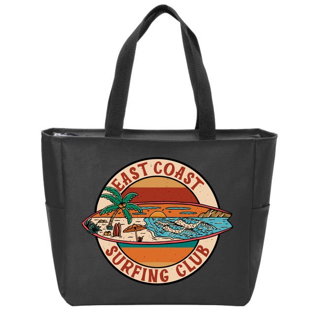 East Coast Surfing Club Summer Paradise Zip Tote Bag