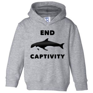 End Captivity Save The Whales Meaningful Gift Toddler Hoodie