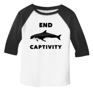 End Captivity Save The Whales Meaningful Gift Toddler Fine Jersey T-Shirt