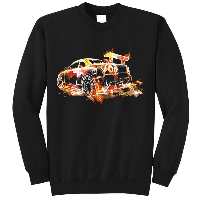 Exotic Car Supercharge Turbo Sports Car Sweatshirt