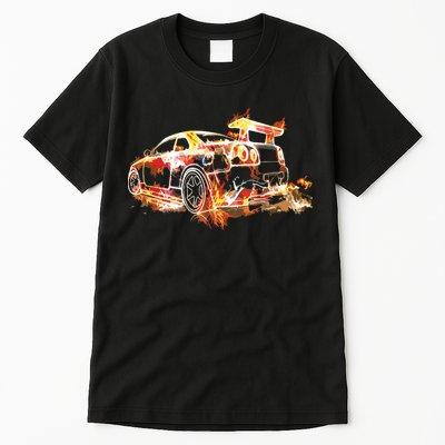 Exotic Car Supercharge Turbo Sports Car Tall T-Shirt