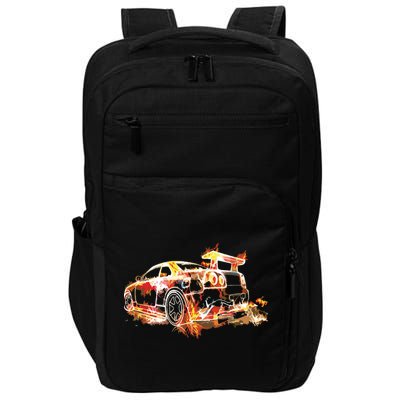 Exotic Car Supercharge Turbo Sports Car Impact Tech Backpack