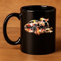 Exotic Car Supercharge Turbo Sports Car 11oz C Handle Ceramic Mug