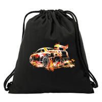 Exotic Car Supercharge Turbo Sports Car Drawstring Bag
