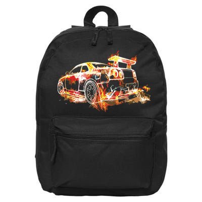 Exotic Car Supercharge Turbo Sports Car 16 in Basic Backpack