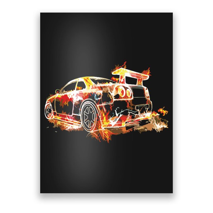 Exotic Car Supercharge Turbo Sports Car Poster