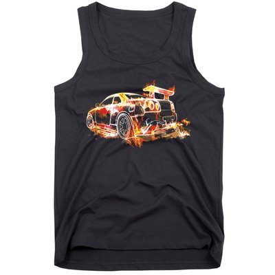 Exotic Car Supercharge Turbo Sports Car Tank Top