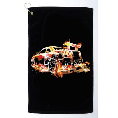 Exotic Car Supercharge Turbo Sports Car Golf Towel