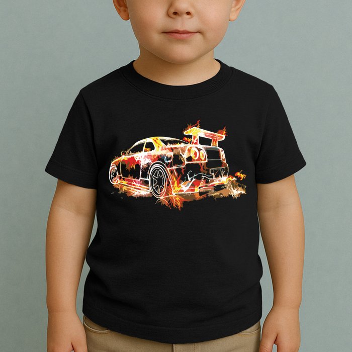 Exotic Car Supercharge Turbo Sports Car Toddler T-Shirt