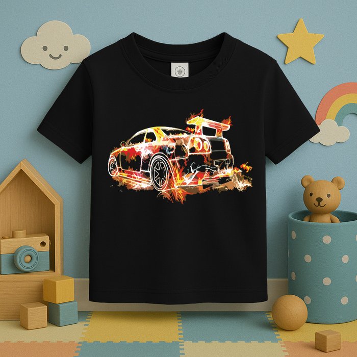 Exotic Car Supercharge Turbo Sports Car Toddler T-Shirt