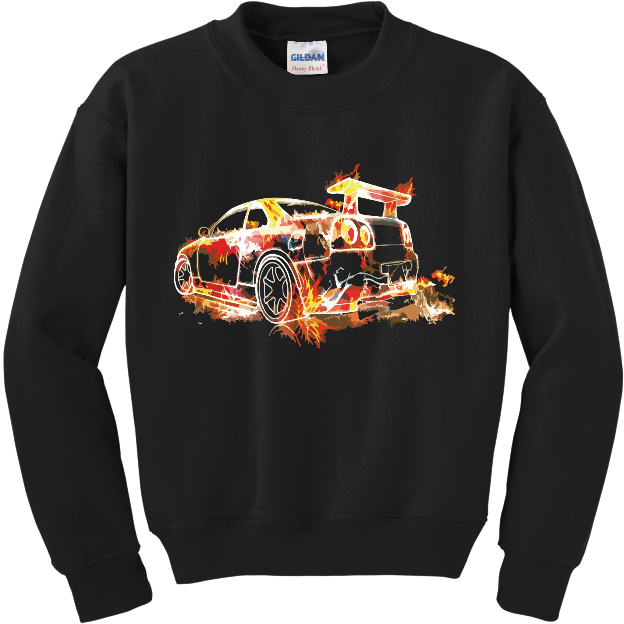 Exotic Car Supercharge Turbo Sports Car Kids Sweatshirt