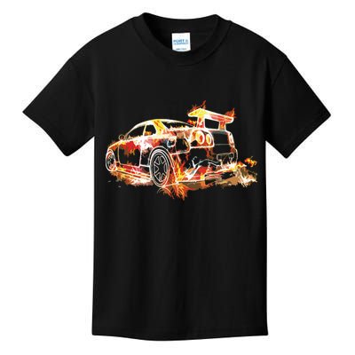 Exotic Car Supercharge Turbo Sports Car Kids T-Shirt