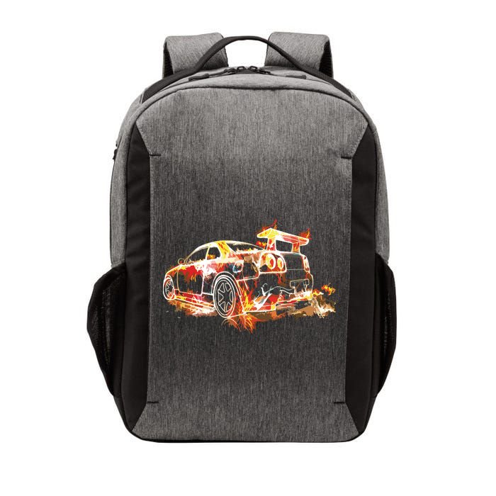 Exotic Car Supercharge Turbo Sports Car Vector Backpack
