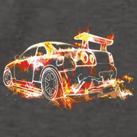 Exotic Car Supercharge Turbo Sports Car Vector Backpack
