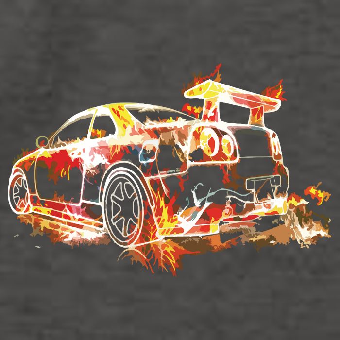 Exotic Car Supercharge Turbo Sports Car Vector Backpack