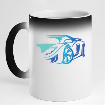 Exotic Car Supercharge Turbo Sports Car T 11oz Black Color Changing Mug