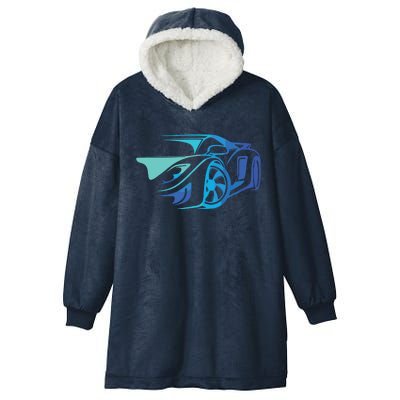 Exotic Car Supercharge Turbo Sports Car T Hooded Wearable Blanket