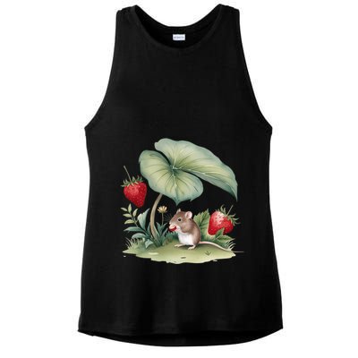 Enchanting Cottagecore Scene NatureS Serene Beauty Ladies PosiCharge Tri-Blend Wicking Tank