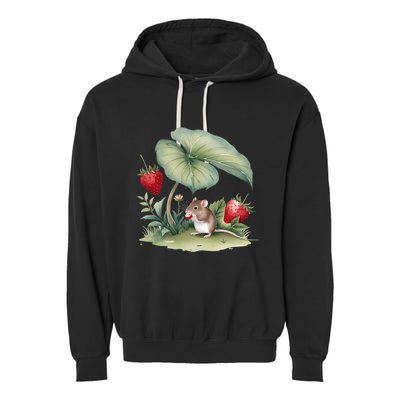 Enchanting Cottagecore Scene NatureS Serene Beauty Garment-Dyed Fleece Hoodie