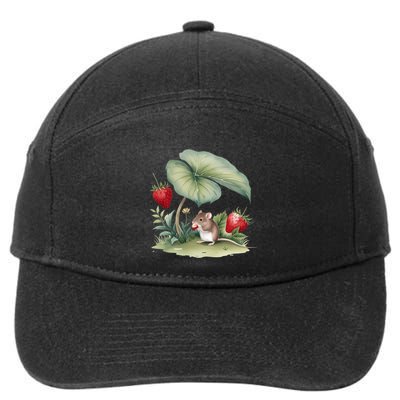Enchanting Cottagecore Scene NatureS Serene Beauty 7-Panel Snapback Hat