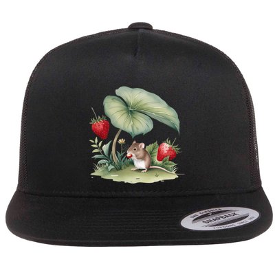 Enchanting Cottagecore Scene NatureS Serene Beauty Flatbill Hat