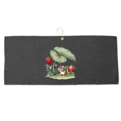 Enchanting Cottagecore Scene NatureS Serene Beauty Large Microfiber Waffle Golf Towel