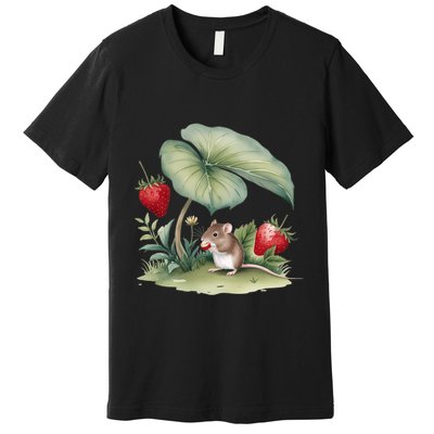 Enchanting Cottagecore Scene NatureS Serene Beauty Premium T-Shirt