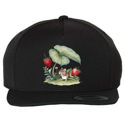 Enchanting Cottagecore Scene NatureS Serene Beauty Wool Snapback Cap