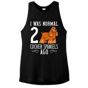 English Cocker Spaniel Dog Gift Puppies Ladies PosiCharge Tri-Blend Wicking Tank