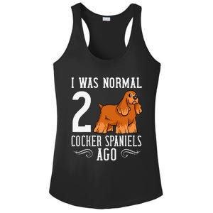 English Cocker Spaniel Dog Gift Puppies Ladies PosiCharge Competitor Racerback Tank