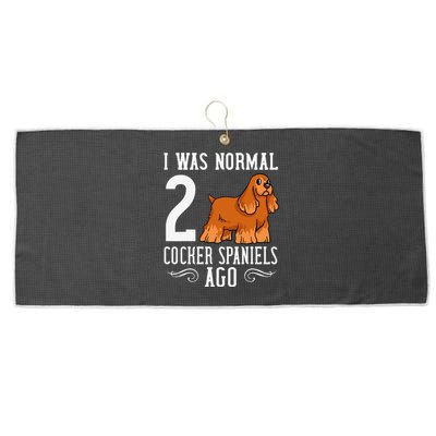 English Cocker Spaniel Dog Gift Puppies Large Microfiber Waffle Golf Towel